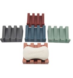 Silicone Soap Dishes Self Draining Soap Holder Shower Waterfall Bar Soaps Plate With Drain Soap Saver Bathroom Accessories