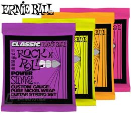 Cables Ernie Ball Slinky Classic Rock n Roll Pure Nickel Wrap Electric Guitar Strings 2253 2252 2250 2251