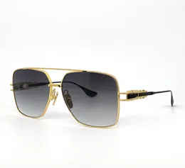 Gli occhiali da sole per uomini donne retrò occhiali 159 designer di lusso in metallo quadrate in metallo quadrati tende d'avanguardia stile anti-ultravioletto Venite con custodia e borsa della spesa