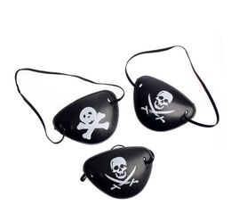 Pirate Eye Patch Halloween Masquerade Pirate Accessories Cyclops Eye Patch Lazy Amblyopia Skull Eye Patch high quality7666847