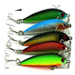 5Pcs/Lot 5.5Cm/2.16In 3.6G/0.127Oz Minnow Fishing Lures Crankbait Peche Jerkbait Artificial Pike Fish Bait Hard Drop Delivery Dhjli