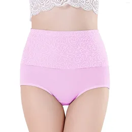 Women's Panties High-Rise Cotton Underwear Plus Size Underpants Abdomen Safety Briefs Shorts Solid Color Seamless Womens