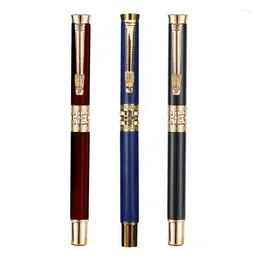 Metal Brass Writing Roller Ballpoint Pen Business Men Gift