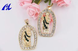 Pendant Necklaces Catholic Religious Items Necklace18K Gold Plated Zircon Crystal Necklace Jewelry