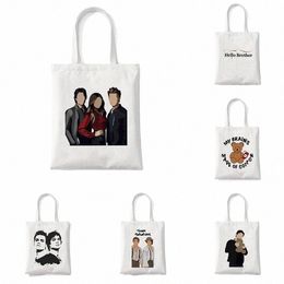kawaii The Vampire Diaries Shop Women Tote Bag Bag Grocery Shopper Bag Cott Shopper Bolsa Compra Woven Sac Tissu N8xK#