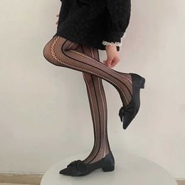 Sexy Socks Sexy Women Tights Hollow Out Mesh Fishnet Stockings Pantyhose Women Lingerie Hosiery High Waist Black Tights Women Pantyhose 240416