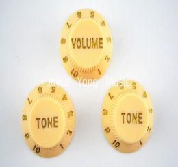 Niko Cream 1 Volume2 Tone Electric Guitar Control Knobs For Fender Strat Style Electric Guitar Wholes6867230