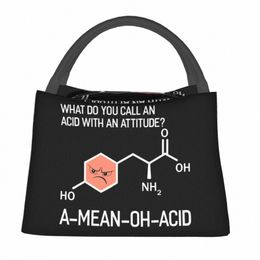 science Chemistry Pattern Lunch Bag Biology Funny Lunch Box For Unisex Travel Portable Cooler Bag Print Tote Food Bags T18M#