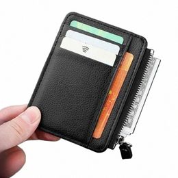 new Slim PU Leather ID Card Holder Candy Color Bank Credit Card Bag Multi Slot Portable Card Case Wallet Cover u8ys#
