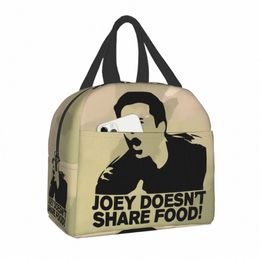 joey Doesn't Share Food Insulated Lunch Bag for Cam Travel Leakproof Thermal Cooler Friends Lunch Box Women Children a0M7#