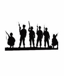 Troop soliders true men style brave fashion car sticker CA00602950764