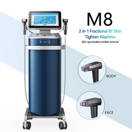 Standing Fractional Rf Microneedling Machine Acne Scar Removal Microneedle Micro Needle Stretch Marks Removal Skin Rejuvenation Device CE Certified