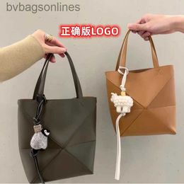 10A Loeweelry genuine leather designer bags women classic original logo Puzzle Fold Tote Bag Folding Bag Tote Calf Leather Shoulder Handheld Bag