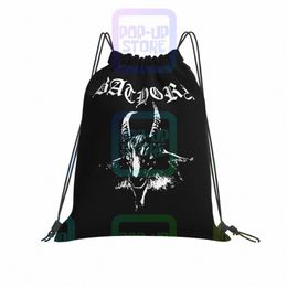 bathory Black Metal Drawstring Bags Gym Bag Hot New Style Gymnast Bag Multi-functi J3a2#