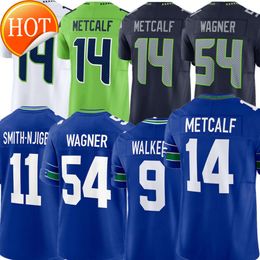 2024 NEW Devon Witherspoon Jaxon SmithNjigba Jersey DK Metcalf Jamal Adams Bobby Wagner Quandre Diggs Kenneth Walker III Geno Smith Tyler Lockett custom Football Je