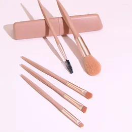 Makeup Brushes 5 Pcs Brush Set For Teen Girls Foundation Eyebrows Plastic Eyeshadow