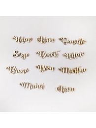 Custom Guest Name Party Wedding Decoration Personalized Wood sign Tags Place Card Label Unique Gift Table 240415