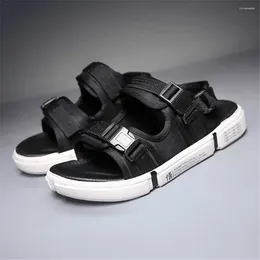 Sandals Open From Front 42-43 White Sneakers Rubber Slippers Men Shoes Barefoot Man Sports Loufers Topanky Botasky Leisure