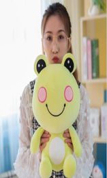 Multisize soft mung bean frog prince plush toy and down cotton sitting version of the frogs rag doll pillow7095407