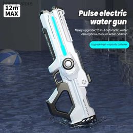 Piasek Play Water Fun Water Gun Electric Całkowicie automatyczny ssanie pod wysokim ciśnieniem pistolet na wodę basen basen pistolet letni plaża na zewnątrz broń zabawek Y240416