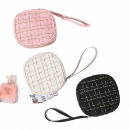 simple Mini Makeup Storage Bag Ladies Portable Lipstick Key Coin Data Line Organiser Pouch Girl Sanitary Napkins Tote Bag X4Jl#