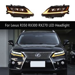 Front Lamp Car Accessories DRL Daytime Running Light Streamer Turn Signal For Lexus R350 RX300 RX270 LED Headlight Assembly 09-15 Headlights