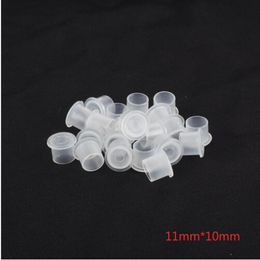 YILONG 1000PCSWhite 1011mm Tattoo Ink Cup Caps Pigment Supplies Plastic SelfStanding Ink Cups 8107318