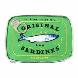 cute Canned Sardines Style Bath Travel Bag W Bag Creative PU Handbag Cosmetic Bags Portable Makeup Bag Storage for Travel y2p8#