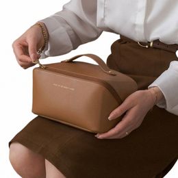 portable with Brushes Slots Dividers Toiletries Organiser Storage Case Cosmetic Bag Makeup Bag Travel Organiser Q8Vr#