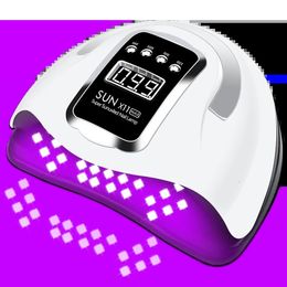 66LEDs Powerful UV LED Nail Dryer For Drying Nail Gel Polish Portable Design With Large LCD Touch Screen Smart Sensor Nail Lamp 240416