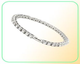 New Arrival Luxury Crystal Tennis Bracelet Gold Silver Colour Braclet For Women Girls Party Wedding Hand Accessories Jewelry4515722