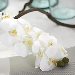 Decorative Flowers 4pcs Artificial Real Touch Moth Orchid Butterfly Peony Daisy For Home Table Wedding Festival Decor