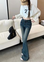 Women's Jeans Spring Autumn Office Lady Fashion Casual Young Female Women Girls Stretch Flare