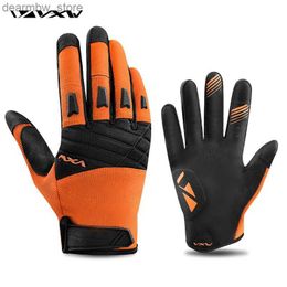 Cycling Gloves VXW Cycling Bike Gloves Full Finger Women Men Summer MTB BMX Road Racing Bicyc Mountain Touch Screen Sports Non-slip L48