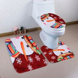 Pads Christmas Bath Mat Wc Toilet Seat Cover Toilet Mat Toilet Seat Warmer Tapas Wc Mat Decoration Cuvette Christmas Bathroom Commode