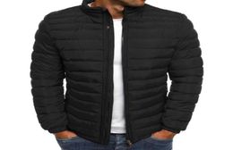 Winter Men Outwear Jackets Coats Blousons Long Sleeve Stand Collar Solid Colour Zipper Cardigan Greatcoat Surcoat92748305825944