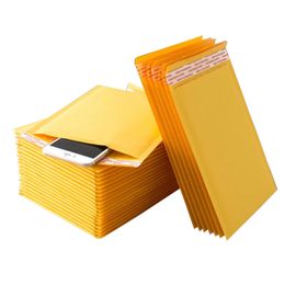 New Strong stickiness yellow Kraft paper bubble Envelopes Bags Jewellery accessories Mailing Packaging Supplies Protection Bag