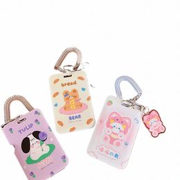 cute Card Cover INS Wind Bus Card Protecti Cover Student Meal Card Campus Acc Ctrol Document Acc Cover Keychain H8P9#