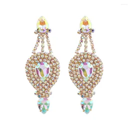 Dangle Earrings Crystal Rhinestone Drills Earring Big Drop For Women Jewelry Fashion Partys' Statement Accessories