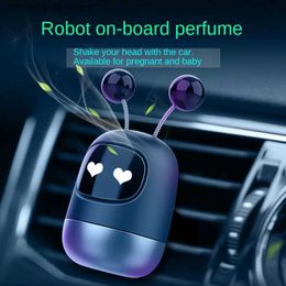 Car Air Freshener Car Outlet Fragrancy Freshener Car Aroma Tablets Perfume Cartoon Robot Doll Scent Car Interior Decoration L49