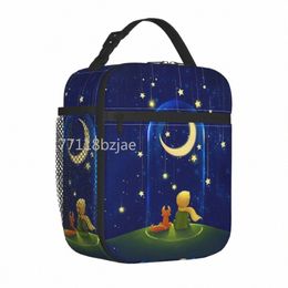 the Little Prince Insulated Lunch Bags Cooler Bag Meal Ctainer Le Petit Prince Leakproof Tote Lunch Box Girl Boy School Travel N9L8#