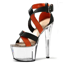 Sandals High-heeled Women Wedding Shoes Banquet Platform Fashion 17 Cm High Heels And