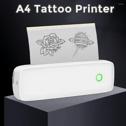 Thermal Printers Inkless Wireless Tattoo Transfer Printer Portable Bluetooth Po Machine Document Maker