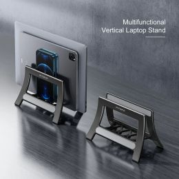 Stand Eary Vertical Laptop Stand Holder for MacBook Air Pro Xiaomi Tablet Gravity Notebook Stand ABS Laptop Support Desktop Holder