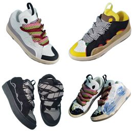Shoes Casual Womens Sailboat Designer Luxury Mens Sneakers Wide Shoelace Skate Coloured Drawing Platform Round Toe Outdoor Non Slip Soft