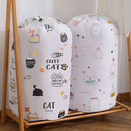 2024 Cartoon Bear Collapsible Storage Bag Beam Port Transparent Organizer Clothes Blanket Baby Toy Basket Container Quilt Travel Bags 1. for
