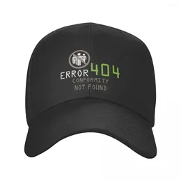 Ball Caps Punk Error 404 Conformity Not Found Baseball Cap Men Women Adjustable Computer Geek Programmer Dad Hat Performance Snapback Hats