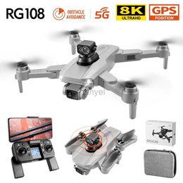 Drones RG108 PRO GPS Drone 8K Professional Dual HD Camera FPV 1200m Aerial Photography Brushless Motor Foldable Quadcopter Toys Gift 240416