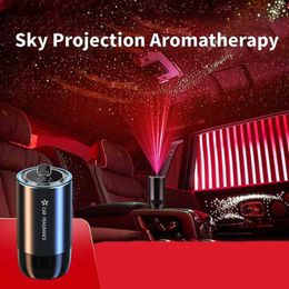 Car Air Freshener Car Air Refresher Empty bottle Home Air Purifier Aroma with Starry Sky Light Auto Interior Atmosphere Car Accessories L49