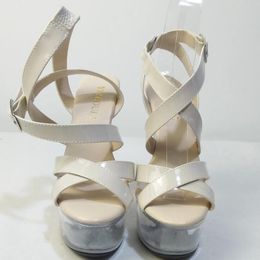 Dance Shoes Sexy Peep-toe Sandals For Summer. Banquet Stage Pole Dancing 17CM High Heeled